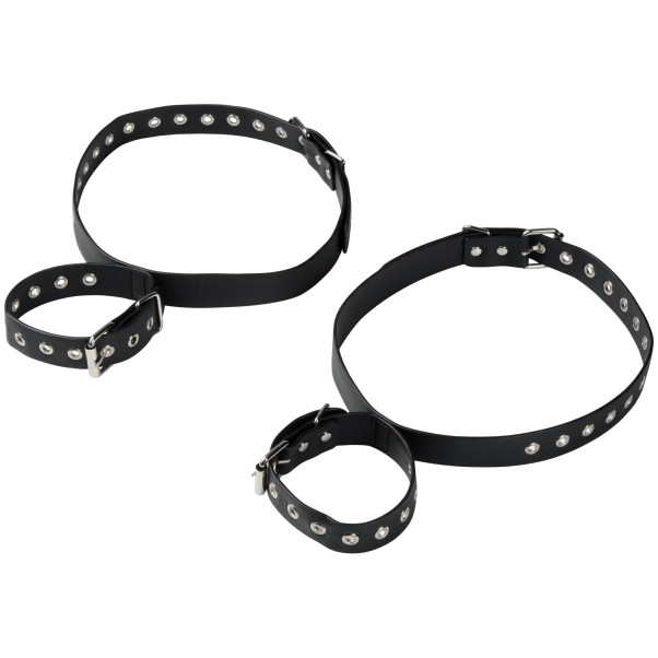 Obaie Ensemble Menottes de Poignets et Cuisses en Similicuir Image du produit 2