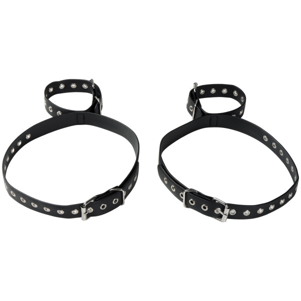 Obaie Ensemble Menottes de Poignets et Cuisses en Similicuir Image du produit 3