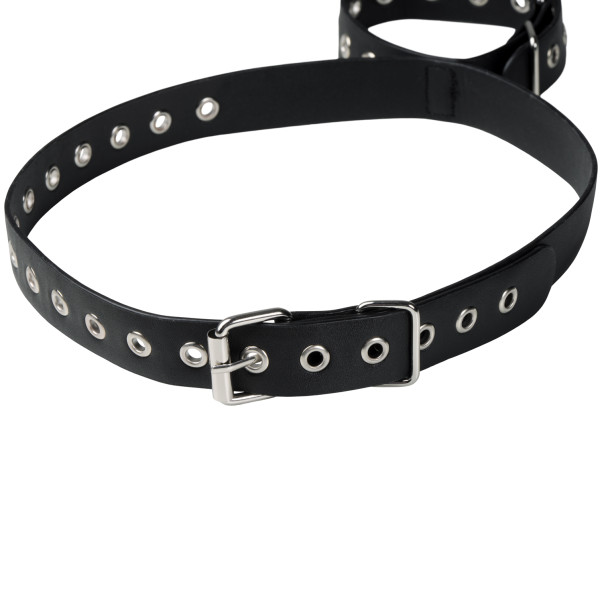 Obaie Ensemble Menottes de Poignets et Cuisses en Similicuir Image du produit 5