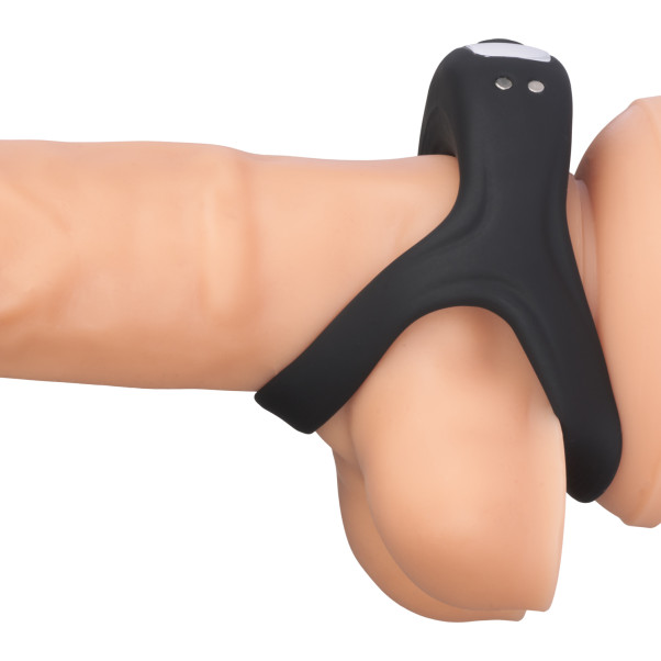 Sinful Triple Function Rechargeable Anneau Pénien Vibrant Image du produit sur un gode 20