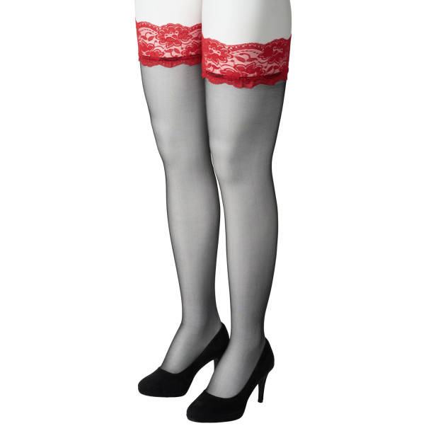 NORTIE Wilderness Bas avec Ourlet en Dentelle Rouge Grande Taille Image du produit 5