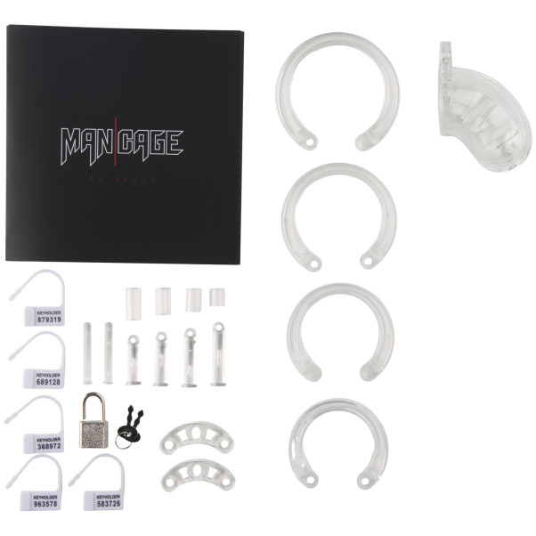 Mancage 13 Cage de Chasteté Ajustable Le paquet contient 80