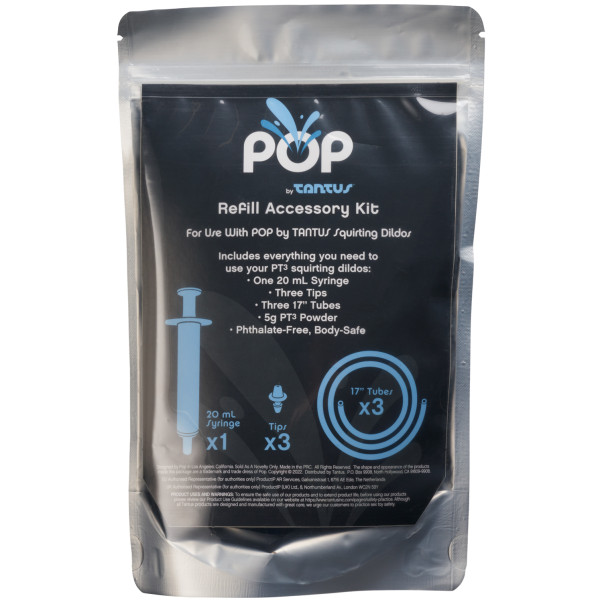 Tantus Pop Kit d'Accessoires de Recharge pour Godes Éjaculateurs Image de l'emballage 90