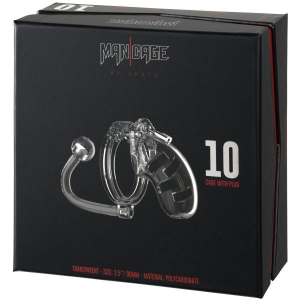 Mancage 10 Cage de Chasteté avec Plug Anal Image de l'emballage 90