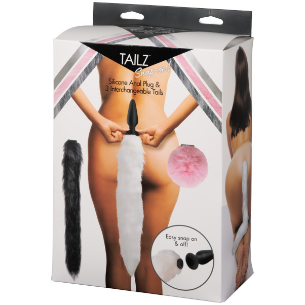 Tailz Butt Plug avec 3 Queues Accessoires Image de l'emballage 91