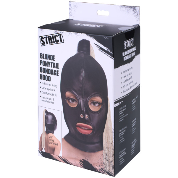 Strict Blonde Bondage Cagoule Queue de Cheval Image de l'emballage 90