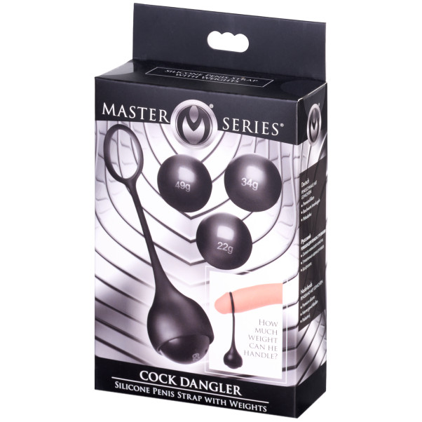 Master Series Cock Dangler Anneau pour Pénis avec Poids Image de l'emballage 90