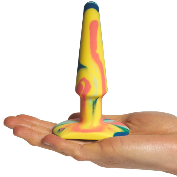 A-play Groovy Sunrise Plug Anal 12,8 cm Image du produit avec des mains 50