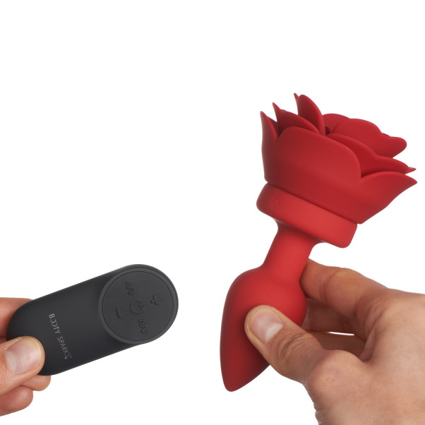 Booty Sparks Plug Anal Vibrant Petit Rose Image du produit avec des mains 51