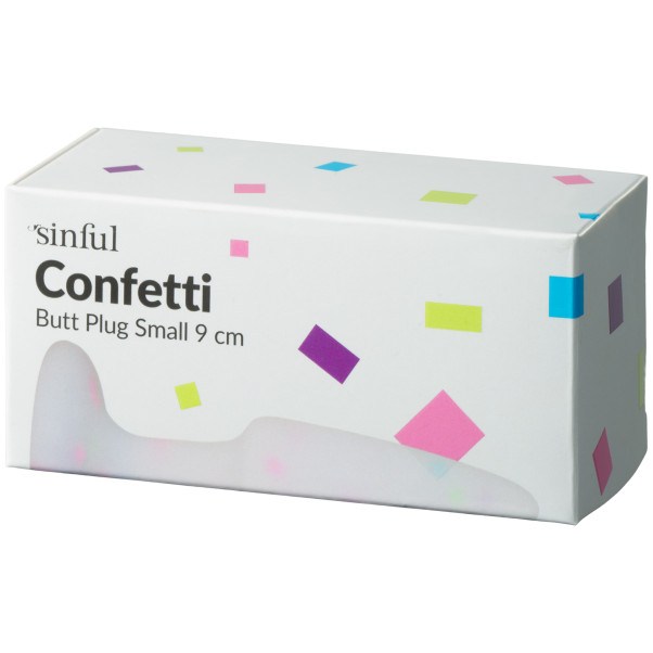 Sinful Confetti Plug Anal Petit Image de l'emballage 90