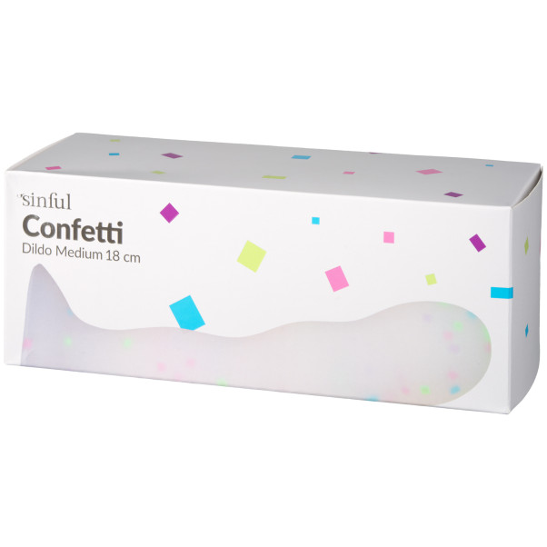 Sinful Confetti Gode Medium 18 cm Image de l'emballage 90