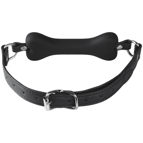 obaie Bâillon Os de Chien en Silicone et Faux Cuir Image du produit 2