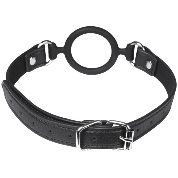 obaie Bâillon avec Anneau en Silicone et Faux Cuir Image du produit 2