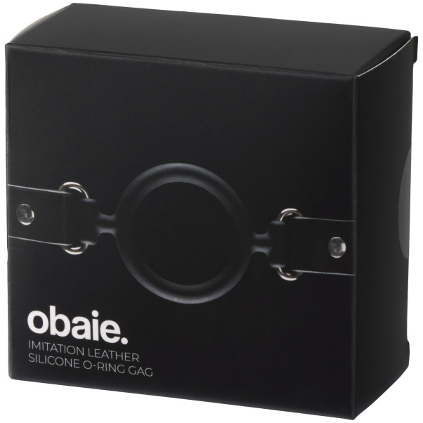 obaie Bâillon avec Anneau en Silicone et Faux Cuir Image de l'emballage 90