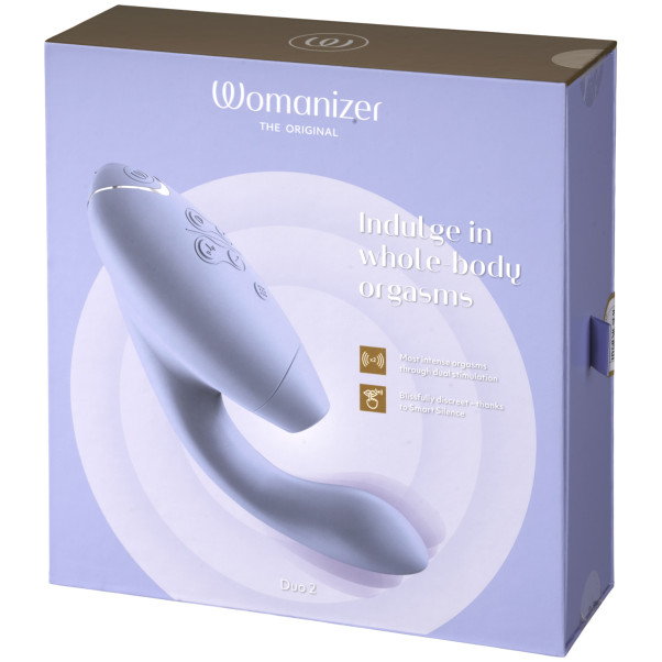 Womanizer Duo 2 Stimulateur Clitoridien et Point G Image de l'emballage 90