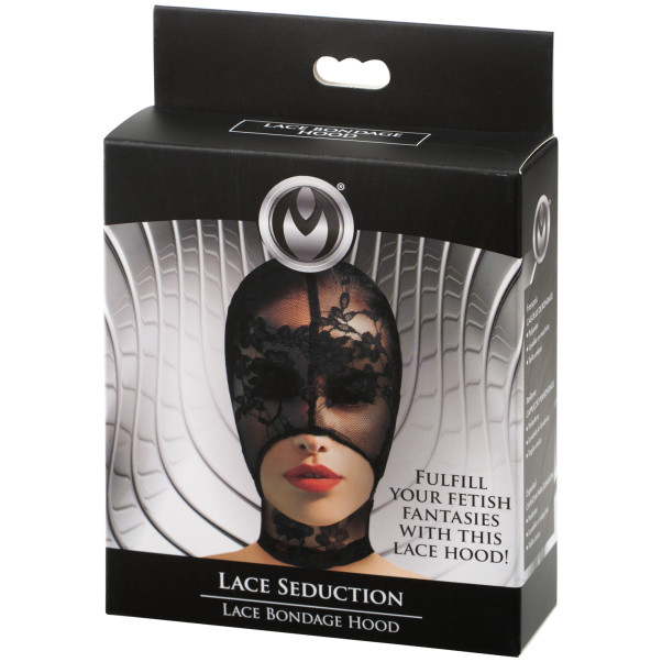 Master Series Lace Seduction Bondage Cagoule Image de l'emballage 90