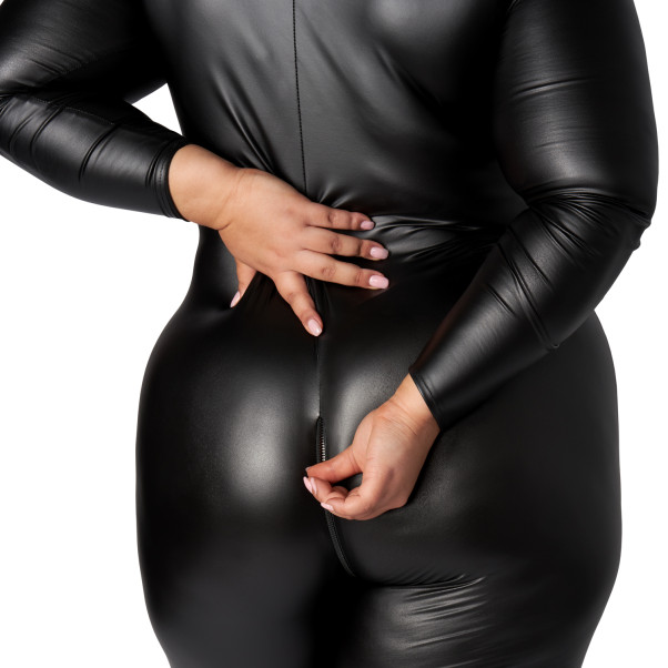 NORTIE Fetish Wetlook Combinaison Sans Entrejambe Grande Taille Image du produit 4
