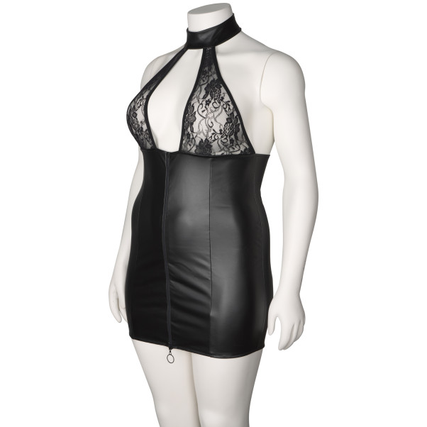 NORTIE Fetish Wetlook Robe avec Décolleté Grande Taille Image du produit 5