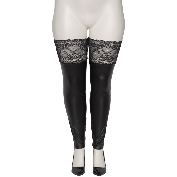 NORTIE Fetish Wetlook Bas Autofixants Grande Taille Image du produit 4