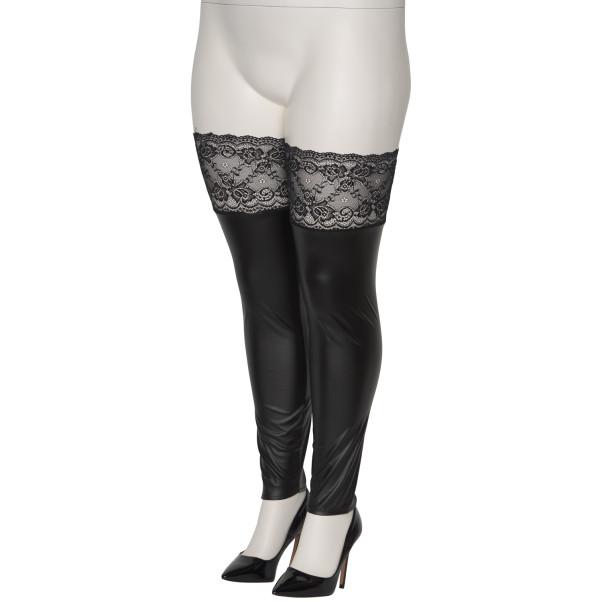 NORTIE Fetish Wetlook Bas Autofixants Grande Taille Image du produit 5