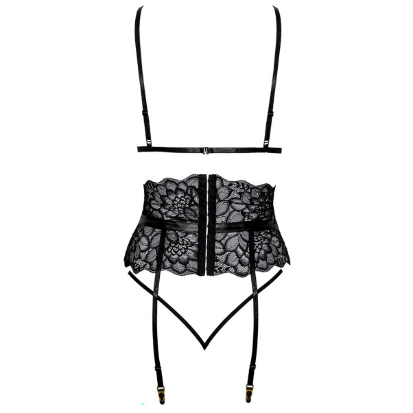 kissable Ensemble de Lingerie Soutien-Gorge et Porte-Jarretelles Noir Image du produit 4