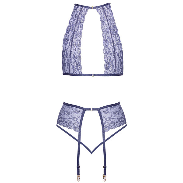 kissable Lavender Ensemble Soutien-Gorge Dos Nu et Porte-Jarretelles Image du produit 4