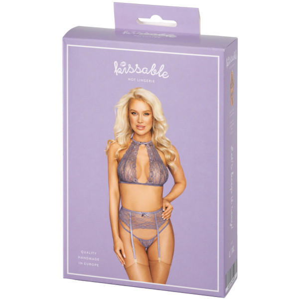 kissable Lavender Ensemble Soutien-Gorge Dos Nu et Porte-Jarretelles Image de l'emballage 90