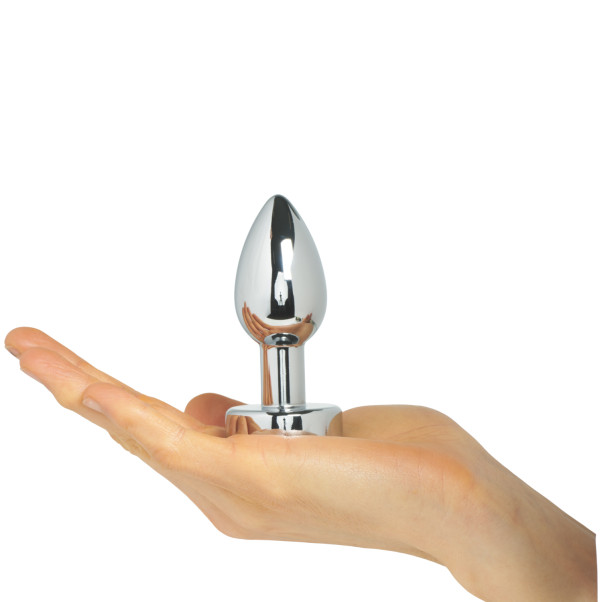 Anos Heavy Metal Plug Anal avec Vibrations Image du produit avec des mains 50