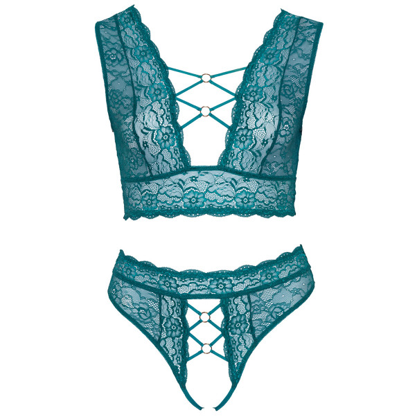 Cottelli Ensemble de Lingerie Grande Taille Turquoise Image du produit 3