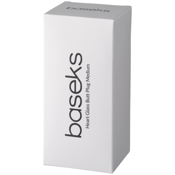 baseks Heart Plug Anal en Verre Medium Image de l'emballage 90