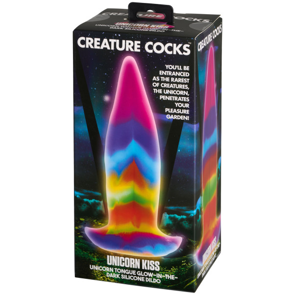 Creature Cocks Unicorn Kiss Gode Phosphorescent Image de l'emballage 90