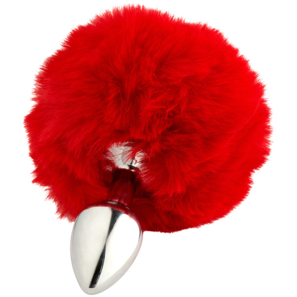 Alive BDSM Line Fluffy Red Plug Anal en Métal S Image du produit 2