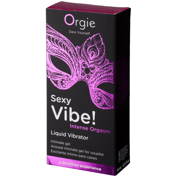 Orgie Sexy Vibe! Intense Orgasm Vibromasseur Liquide Gel Intime 15 ml Image de l'emballage 91