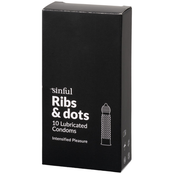 Sinful Ribs & Dots Préservatifs 10 pcs Image du produit 1