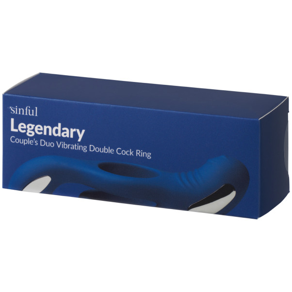 Sinful Legendary Couple's Duo Anneau Pénien Vibrant Double Image de l'emballage 90