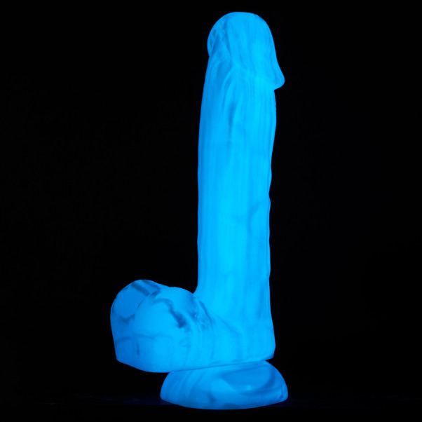 baseks Glow in the Dark Gode Réaliste Bleu Ciel 20,5 cm Image du produit 5