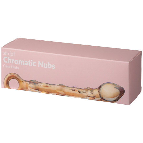 Sinful Chromatic Nubs Gode en verre Image de l'emballage 90