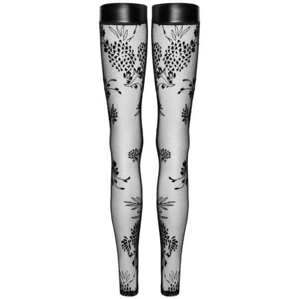 Noir Handmade Bas Autofixants en Dentelle Image du produit 3