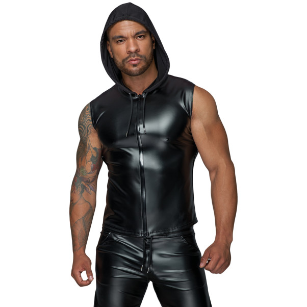 Noir Handmade Haut avec Capuche Image du produit 3