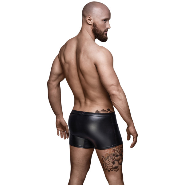 Noir Handmade Boxer avec Fermeture Éclair Image du produit sur un modèle 2