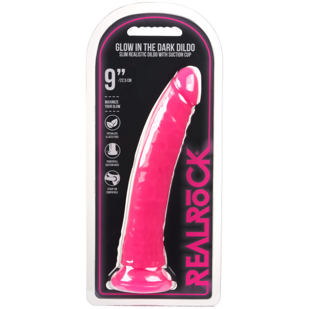 Realrock Glow in the Dark Slim Gode avec Ventouse 23 cm Image de l'emballage 90