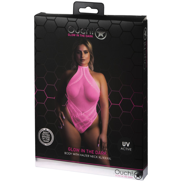 Ouch! Glow in The Dark Neon Body Rose Fluo Grande Taille Image de l'emballage 90