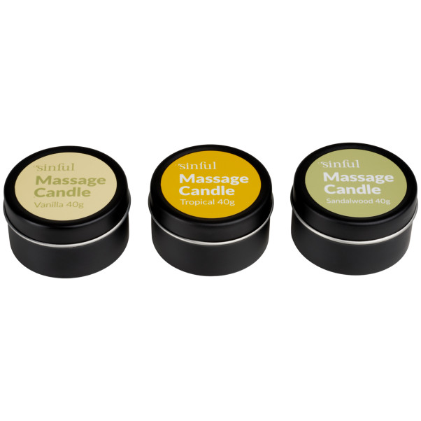 Sinful Set Bougies de Massage 3 x 40 g Image du produit 2