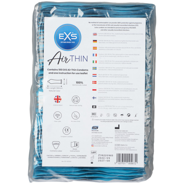 EXS Air Thin Préservatifs 100 pcs Image de l'emballage 90