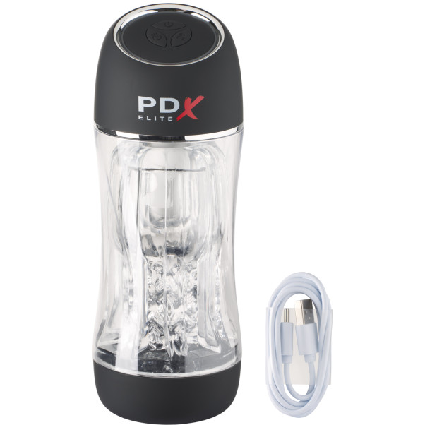 PDX Viewtube Pro Masturbateur Vibrant Transparent  80