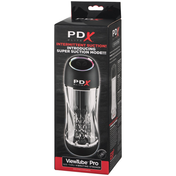 PDX Viewtube Pro Masturbateur Vibrant Transparent Image de l'emballage 90