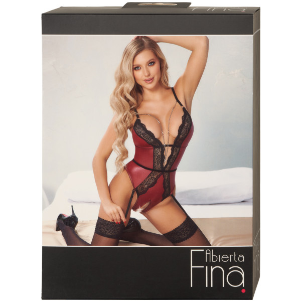 Abierta Fina Body Rouge et Dentelle Wetlook Image de l'emballage 90