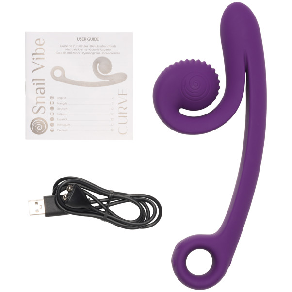 Snail Vibe Curve Stimulateur pour Couples Rechargeable  80