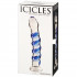 Icicles No 5 Gode en Verre Bleu  90