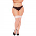 Seven til Midnight Thigh Highs Strømper Hvid Plus Size Product 0